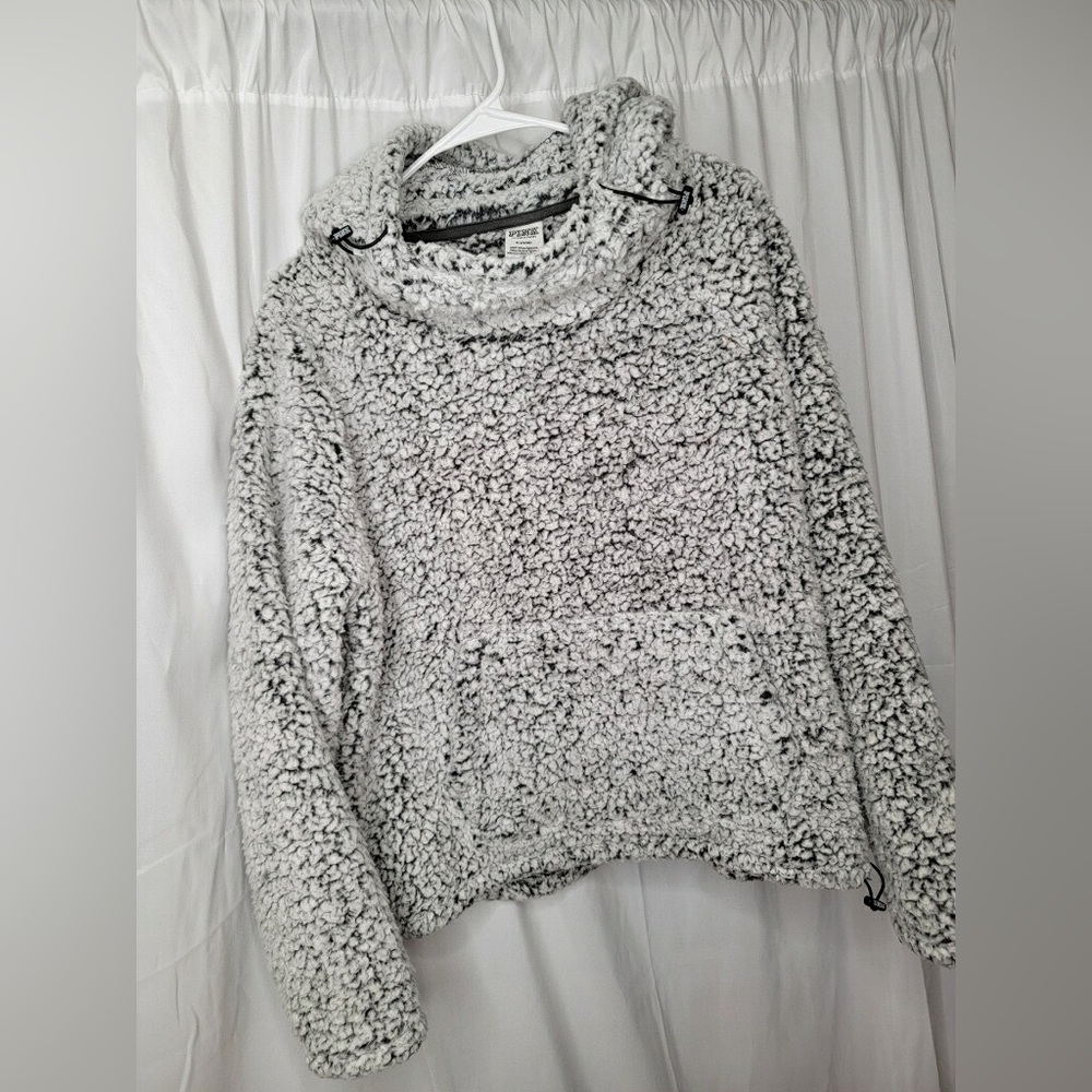 PINK Sherpa pullover jacket
